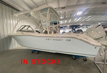 2024 Key West 239 DFS Solid Ice Blue Boat